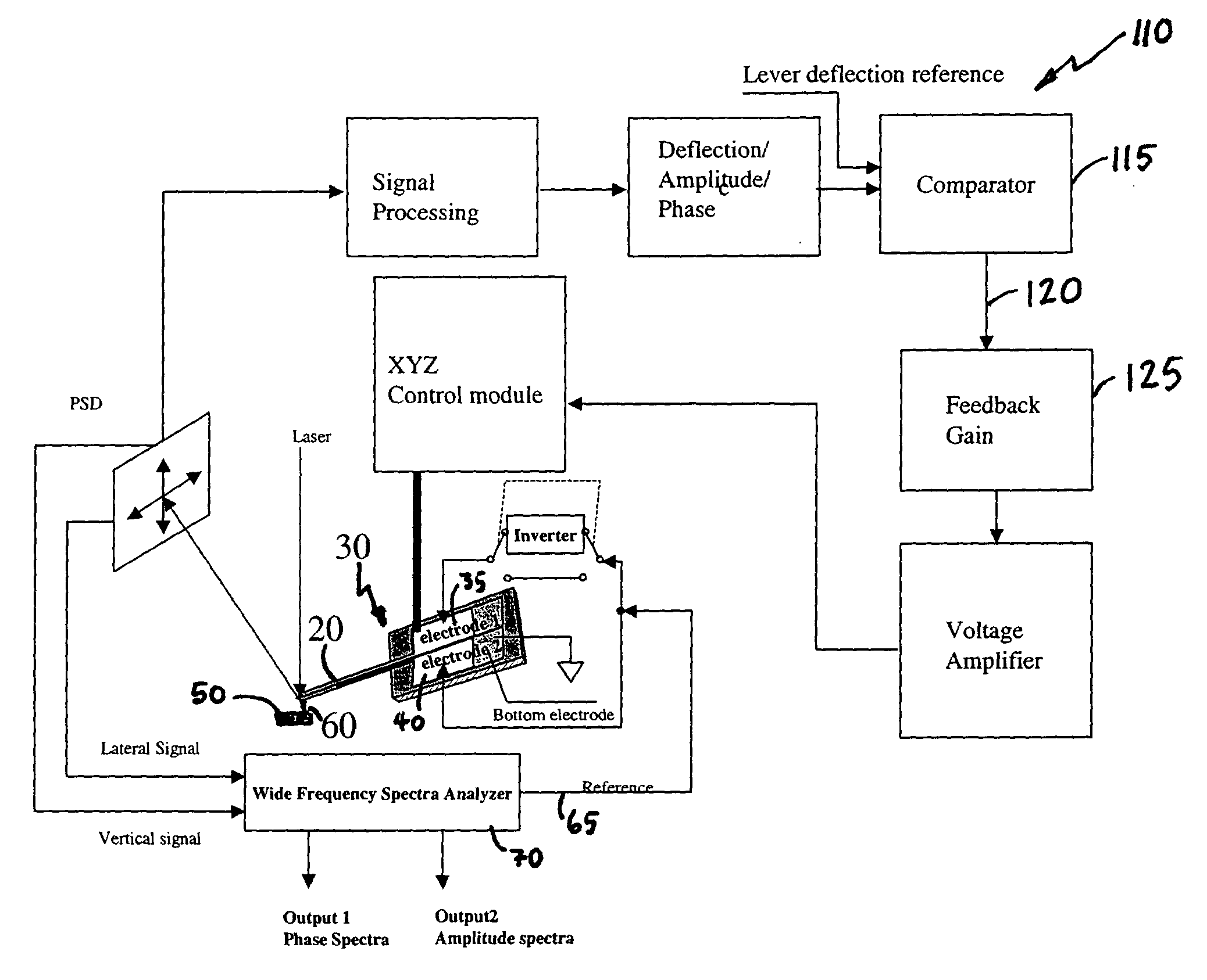 System for wide frequency dynamic nanomechanical analysis