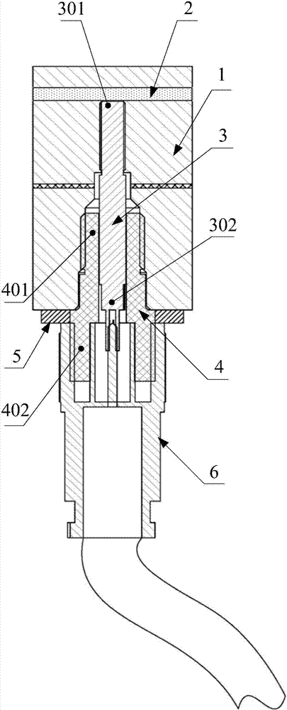 UHF signal lead-out device for equalizing shielding ring in basin type insulator