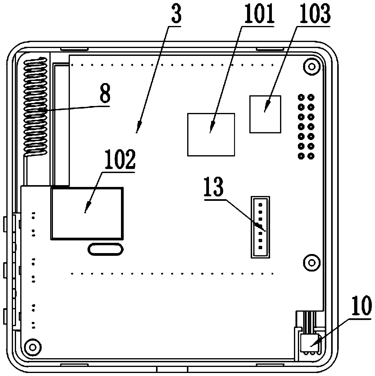 A switch type room temperature controller