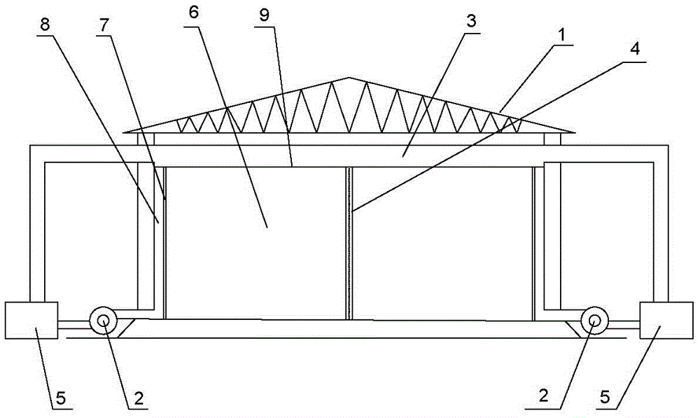 Grain-bulk pipe-inserted curtain-wall ventilating system