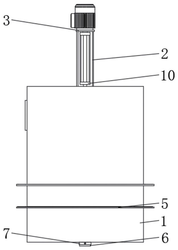 Chemical filler mixing and stirring device