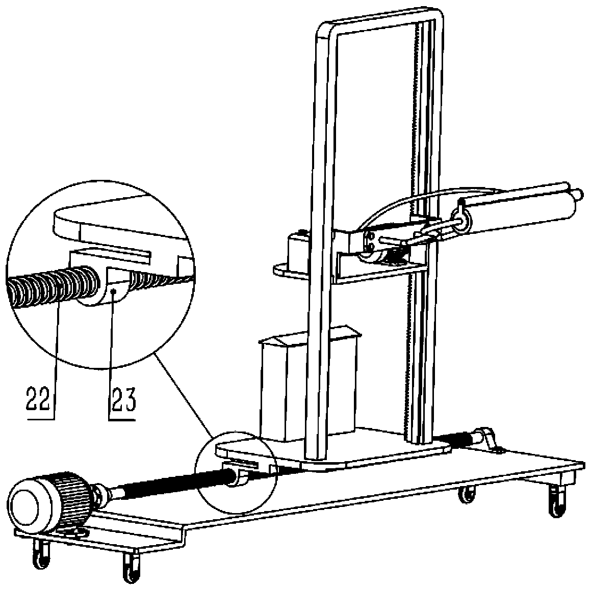 Vertical and horizontal mobile wall brushing machine