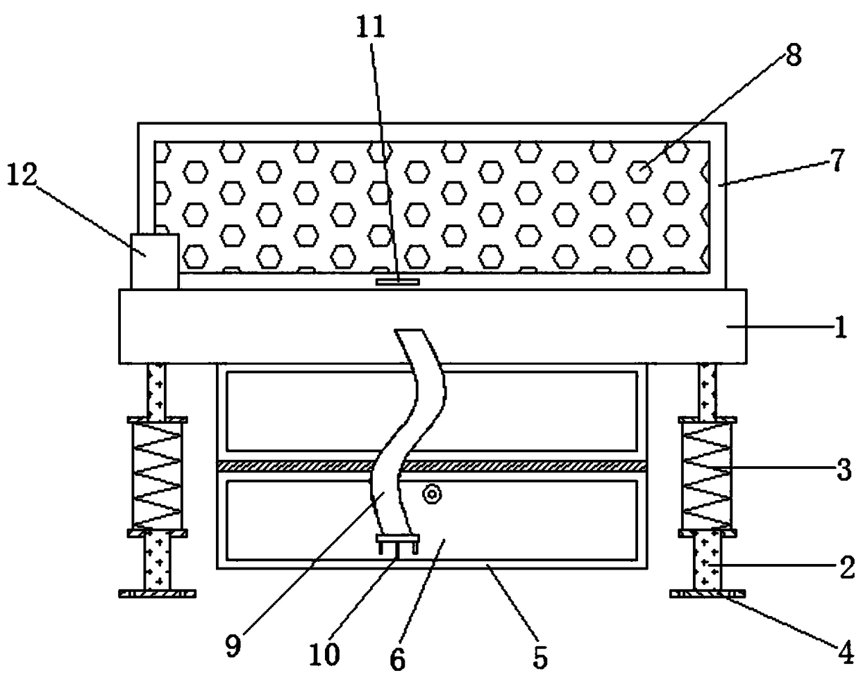 Multifunctional heavy truck lower sleeping berth