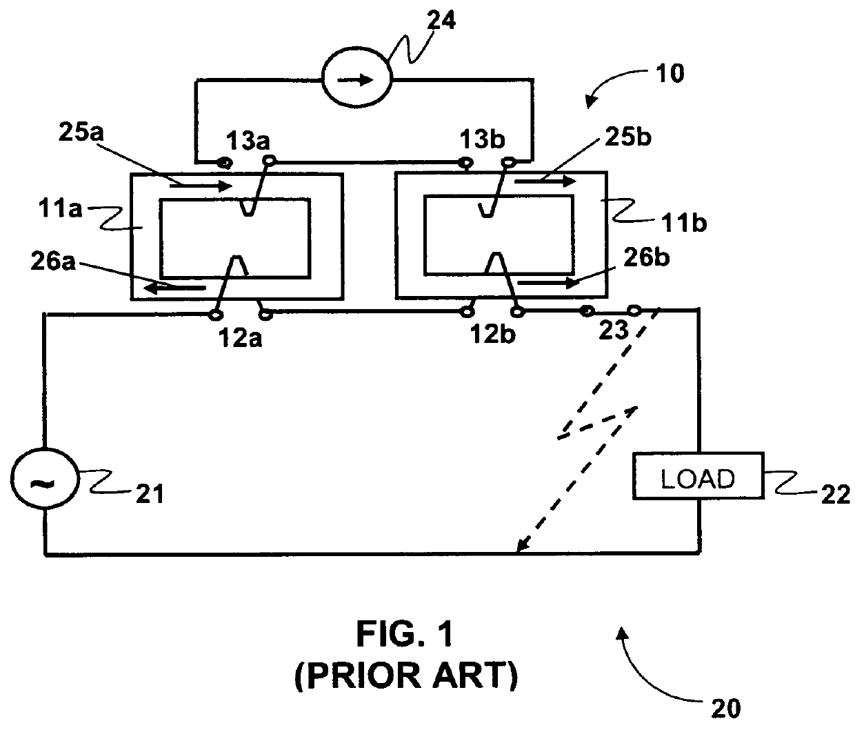 Fault current limiter with saturated core