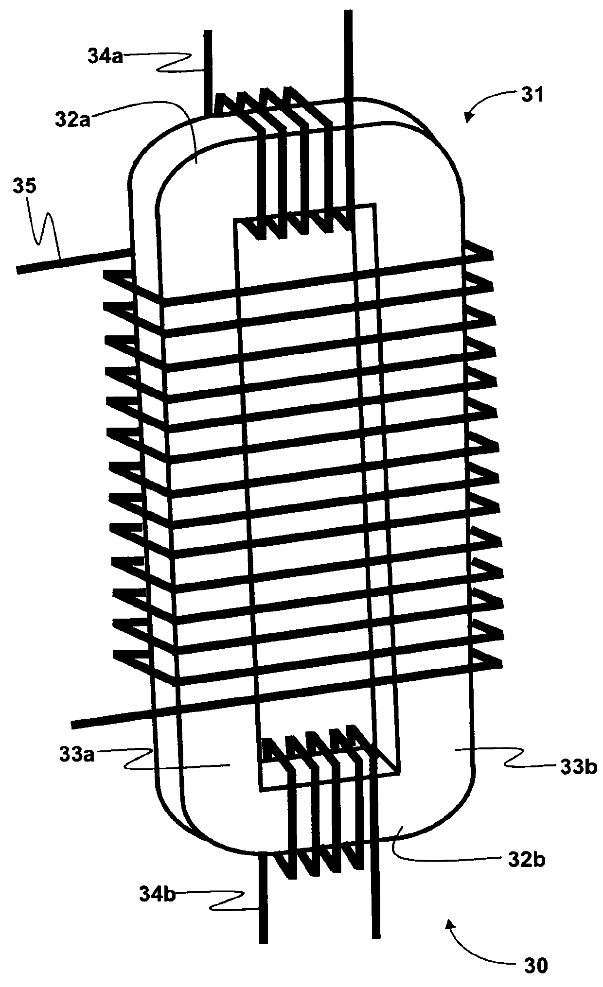 Fault current limiter with saturated core