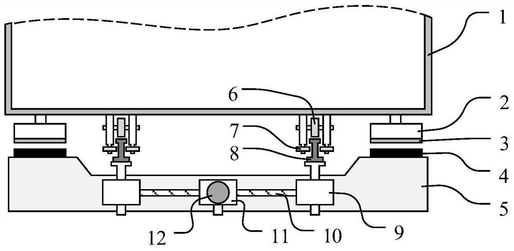 A high-temperature superconducting maglev train synchronous landing system and field cooling method