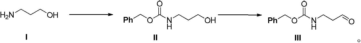 Preparation method of N-carbobenzoxy-3-amino propionaldehyde