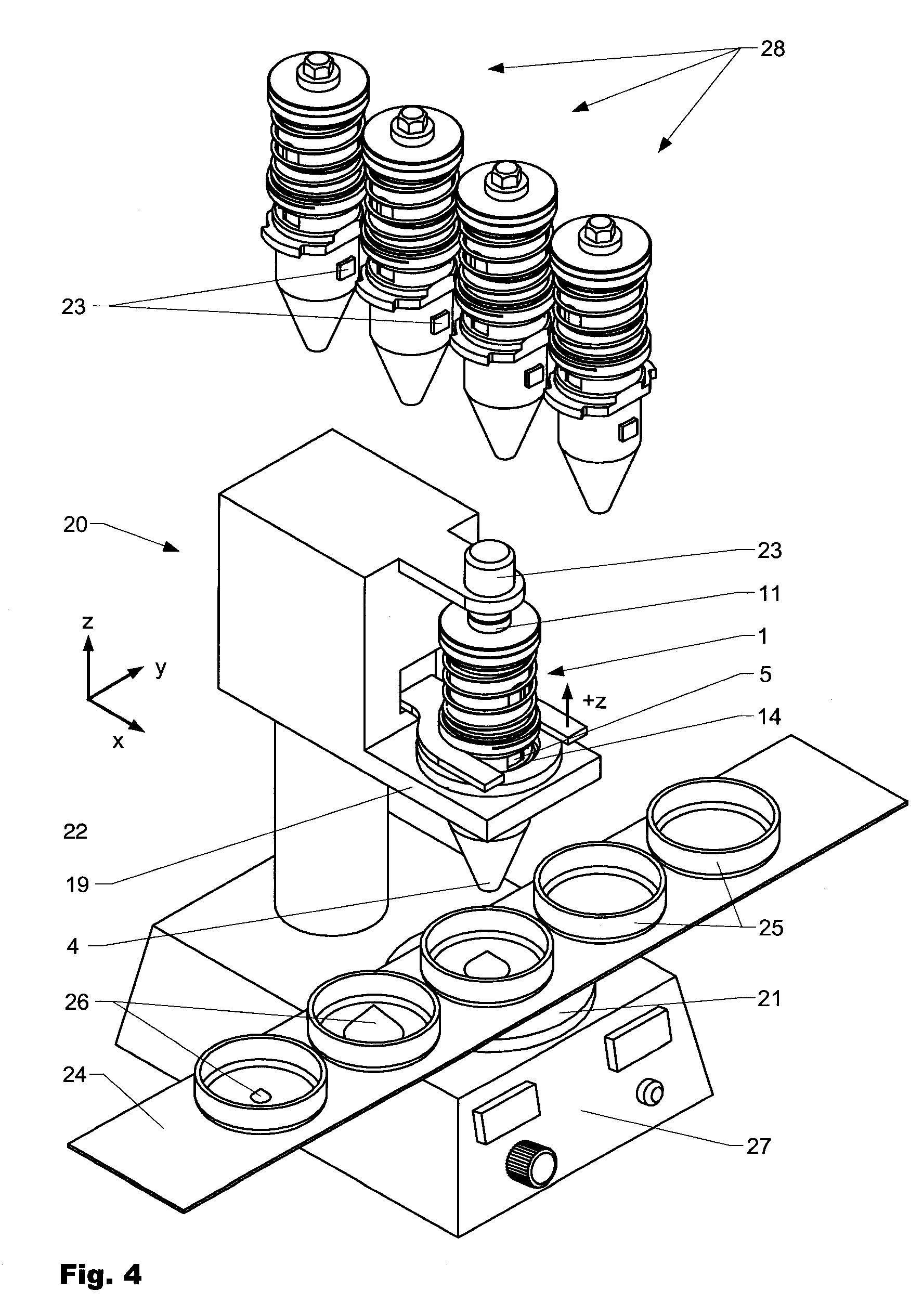 Apparatus And Method For Storing And Dispensing Material, Especially In Micro Quantities And In Combination With Limited Starting Amounts