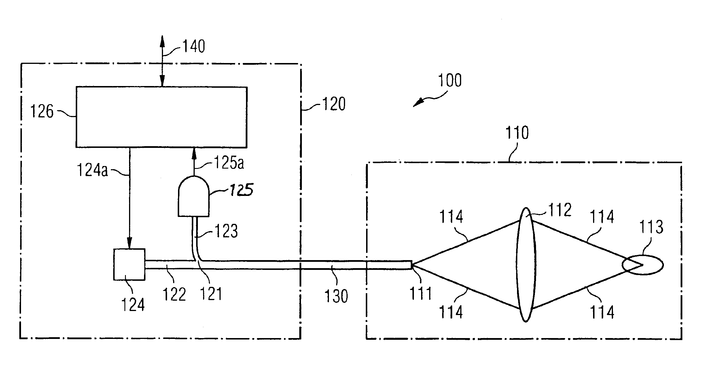 Optical spacer switch and insertion head, automatic insertion machine and method for inserting components on substrates by using the optical spacer switch