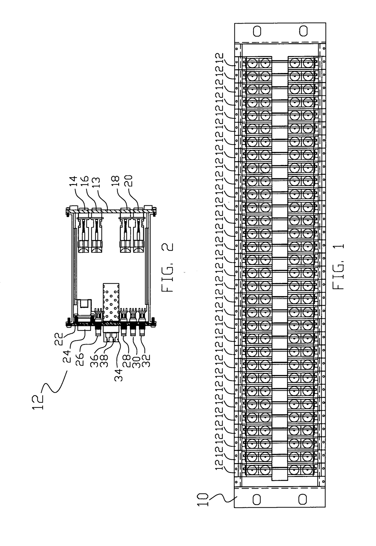 Patch panel and distribution amplifier with configurable input/output module