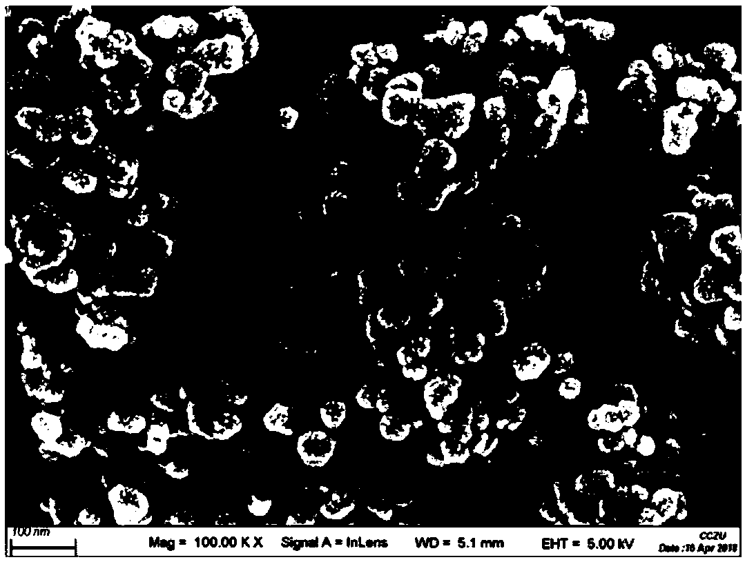 Preparation method of nano gadolinium oxide powder with large specific surface area