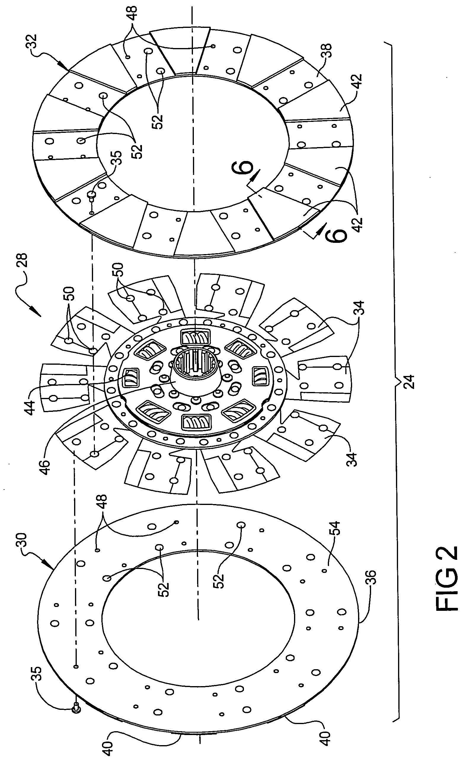 Clutch disc assembly with direct bond ceramic friction material