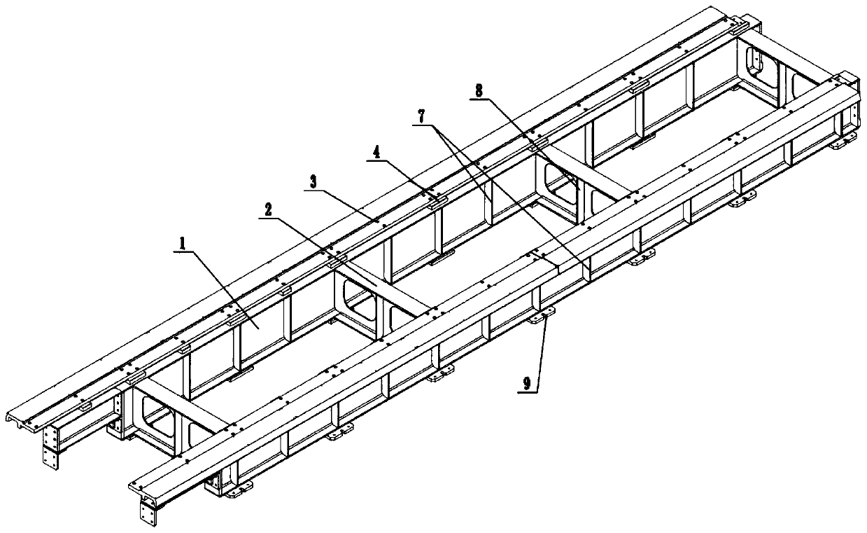 Modularized F track beam