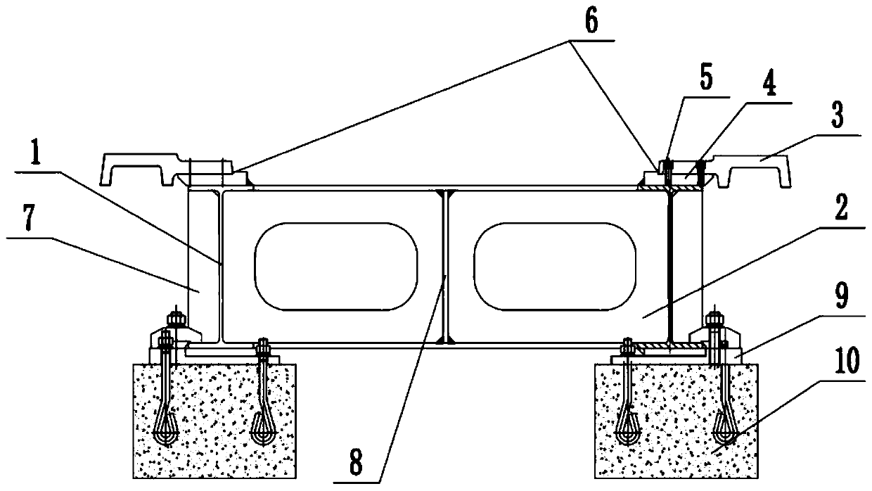 Modularized F track beam