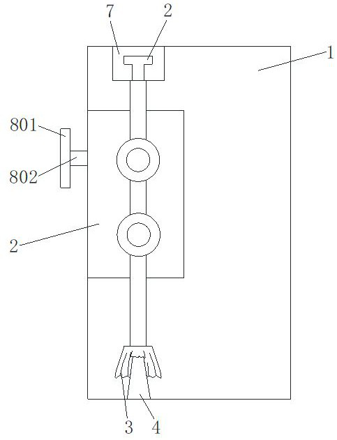 Long ball screw auxiliary supporting device for diamond cone numerical control lathe