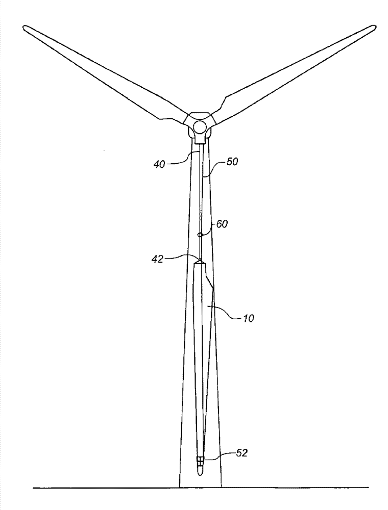 A method of craneless mounting or demounting of a wind turbine blade