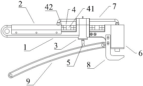 Portable detaching tool for round pin of connection rod of outdoor disconnecting switch for electric power and electric network high voltage