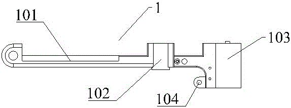 Portable detaching tool for round pin of connection rod of outdoor disconnecting switch for electric power and electric network high voltage