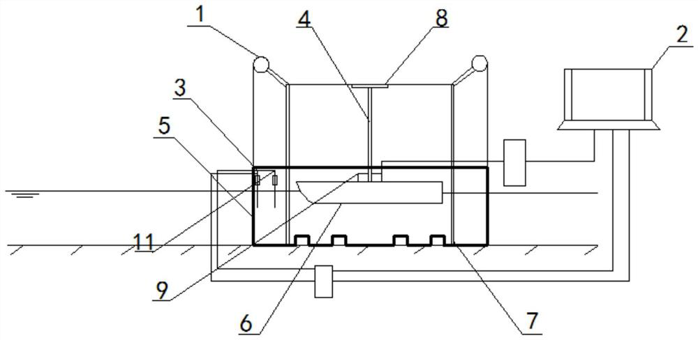 A fast measuring device for ship water flow in experimental harbor