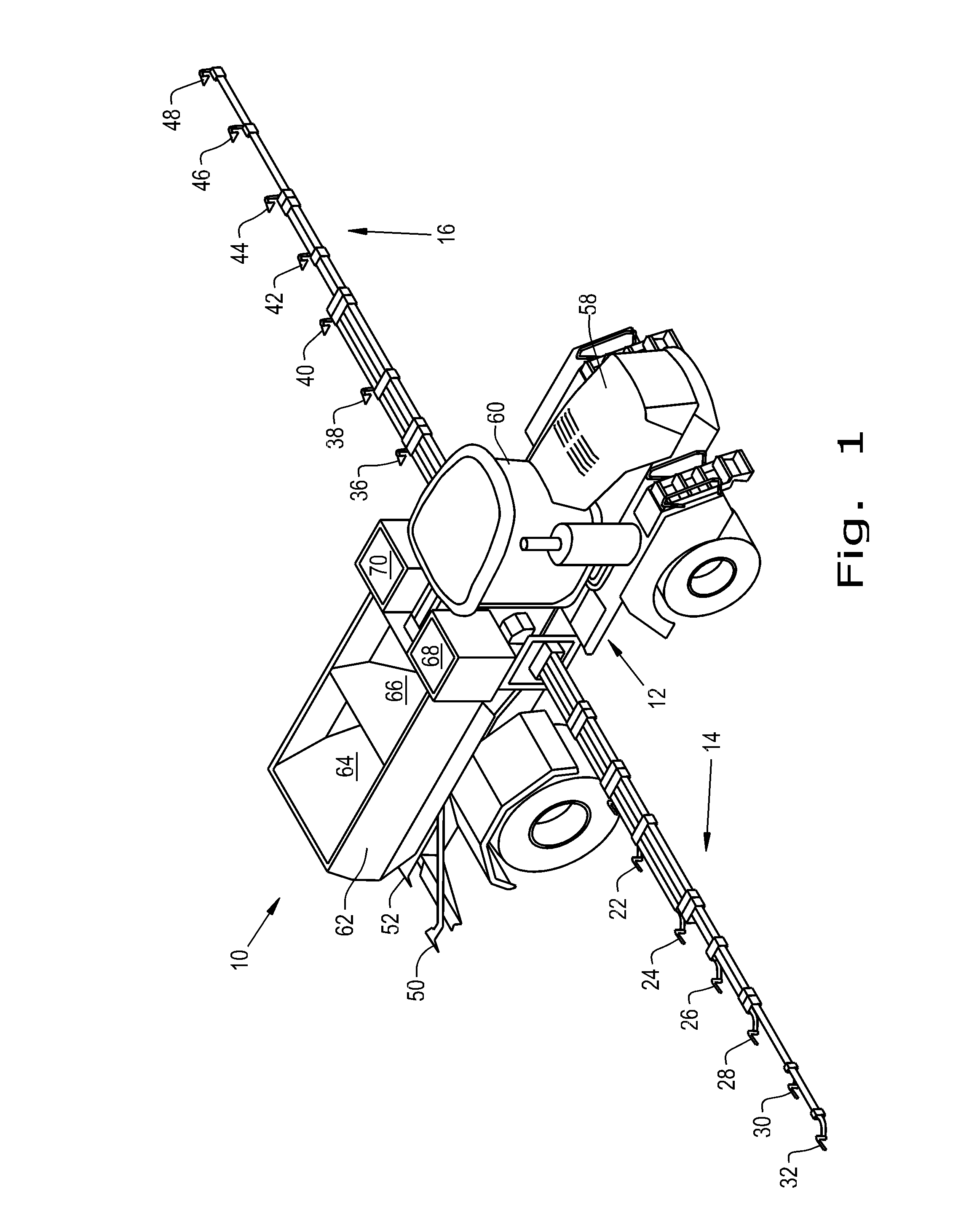 Pheumatic delivery system for application implement using multiple metering devices