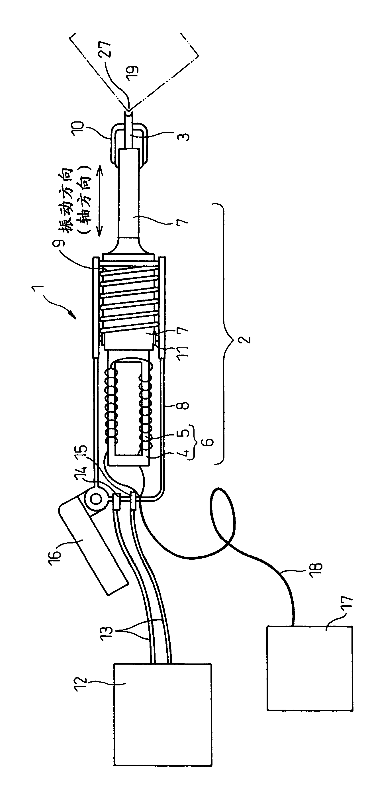 Chamfering device and chamfering method for metallic material
