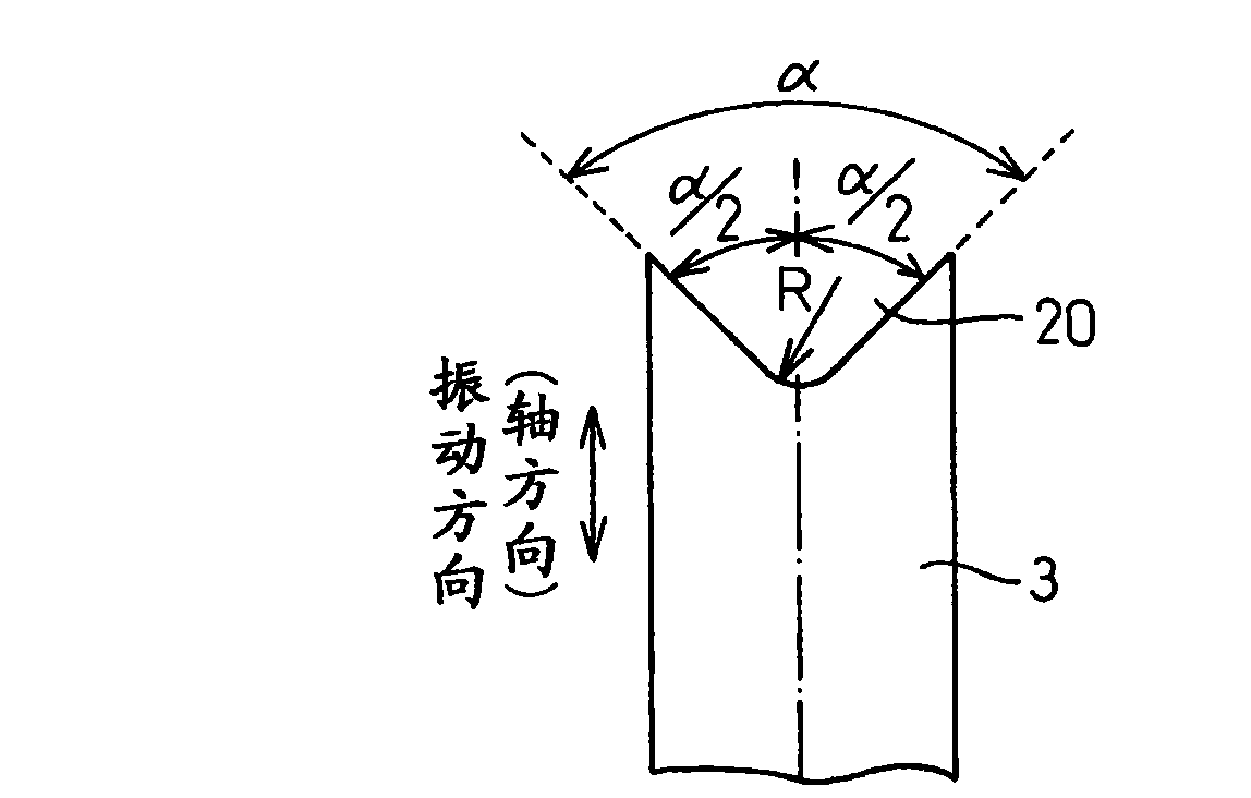 Chamfering device and chamfering method for metallic material