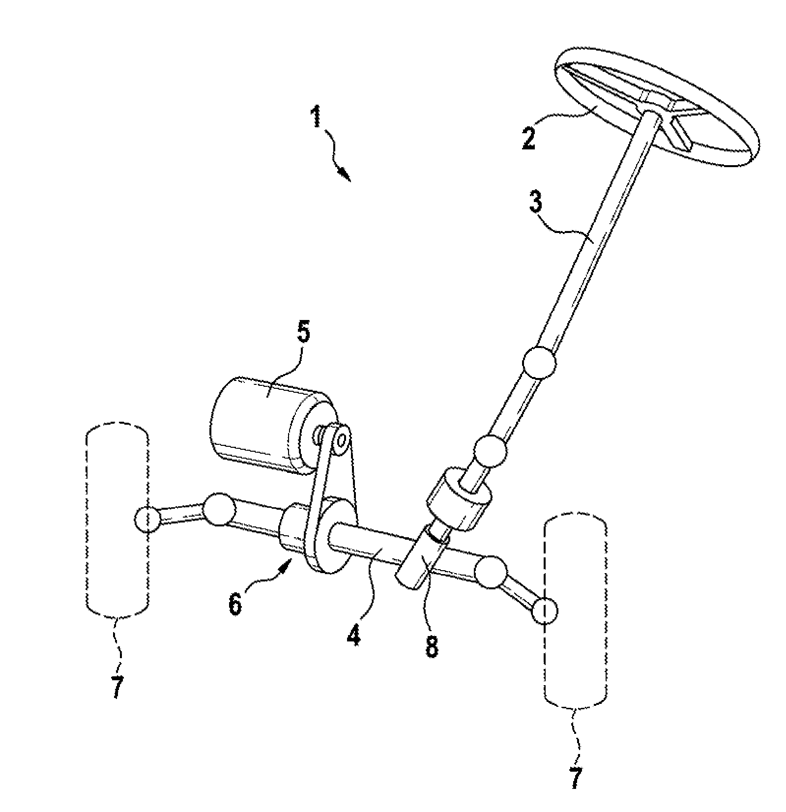 Steering drive for a motor vehicle