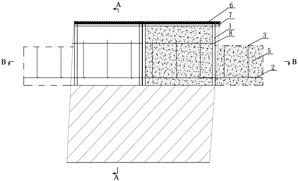 Artificial top construction method based on paste filling