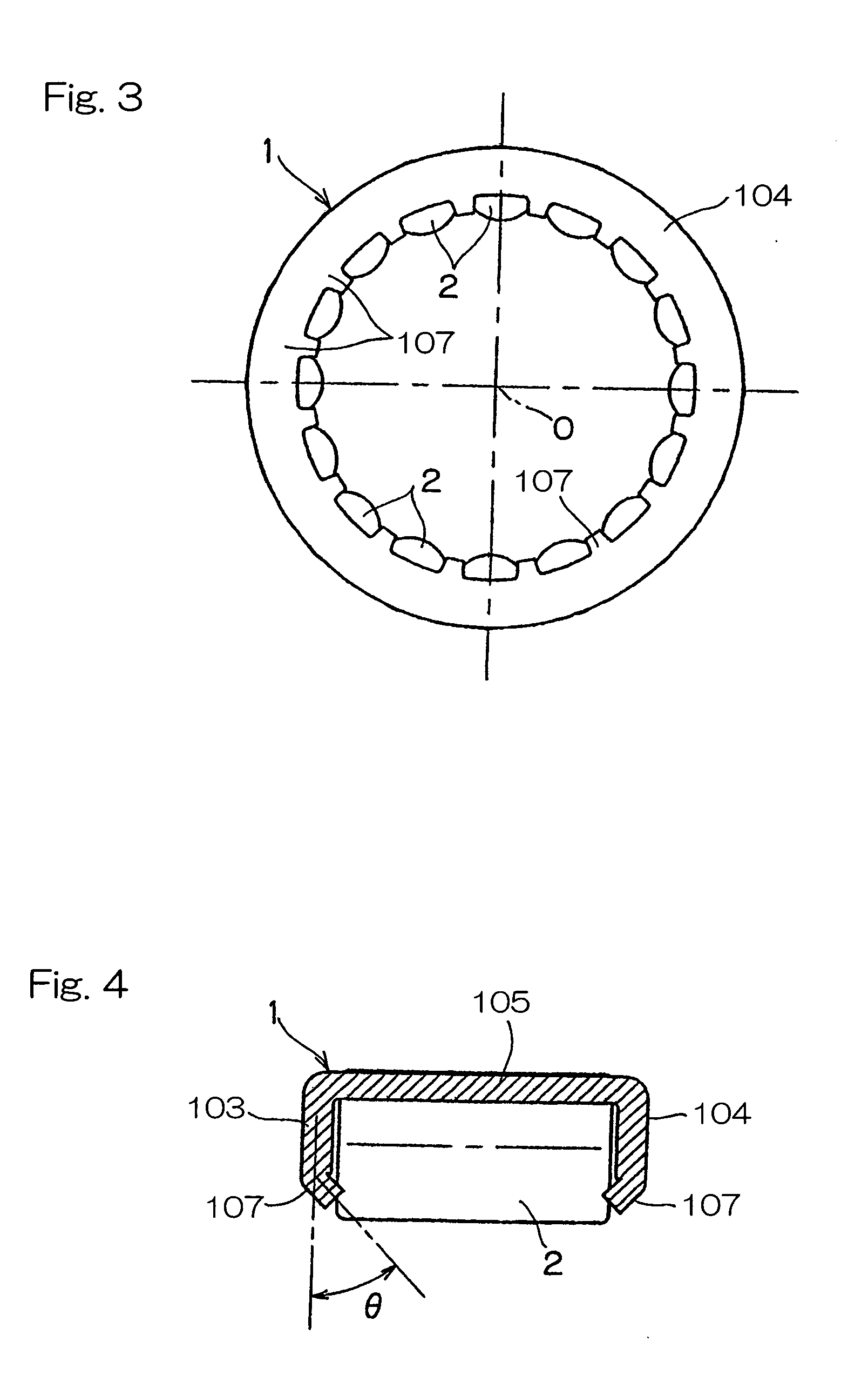 Roller/retainer assembly for planetary gear and planetary gears support using the same