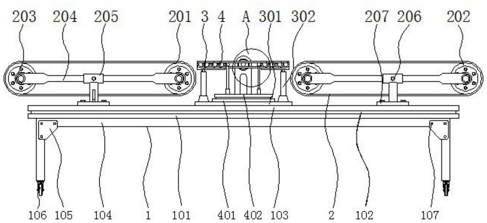 An adjustable steering device that can facilitate the transportation of corrugated boxes