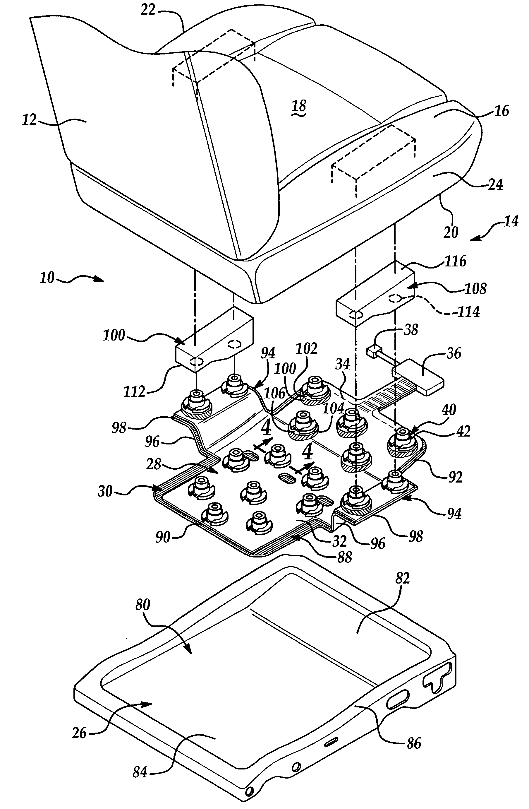 Vehicle seat assembly having a vehicle occupant sensing system and a seat cushion insert positioned therein