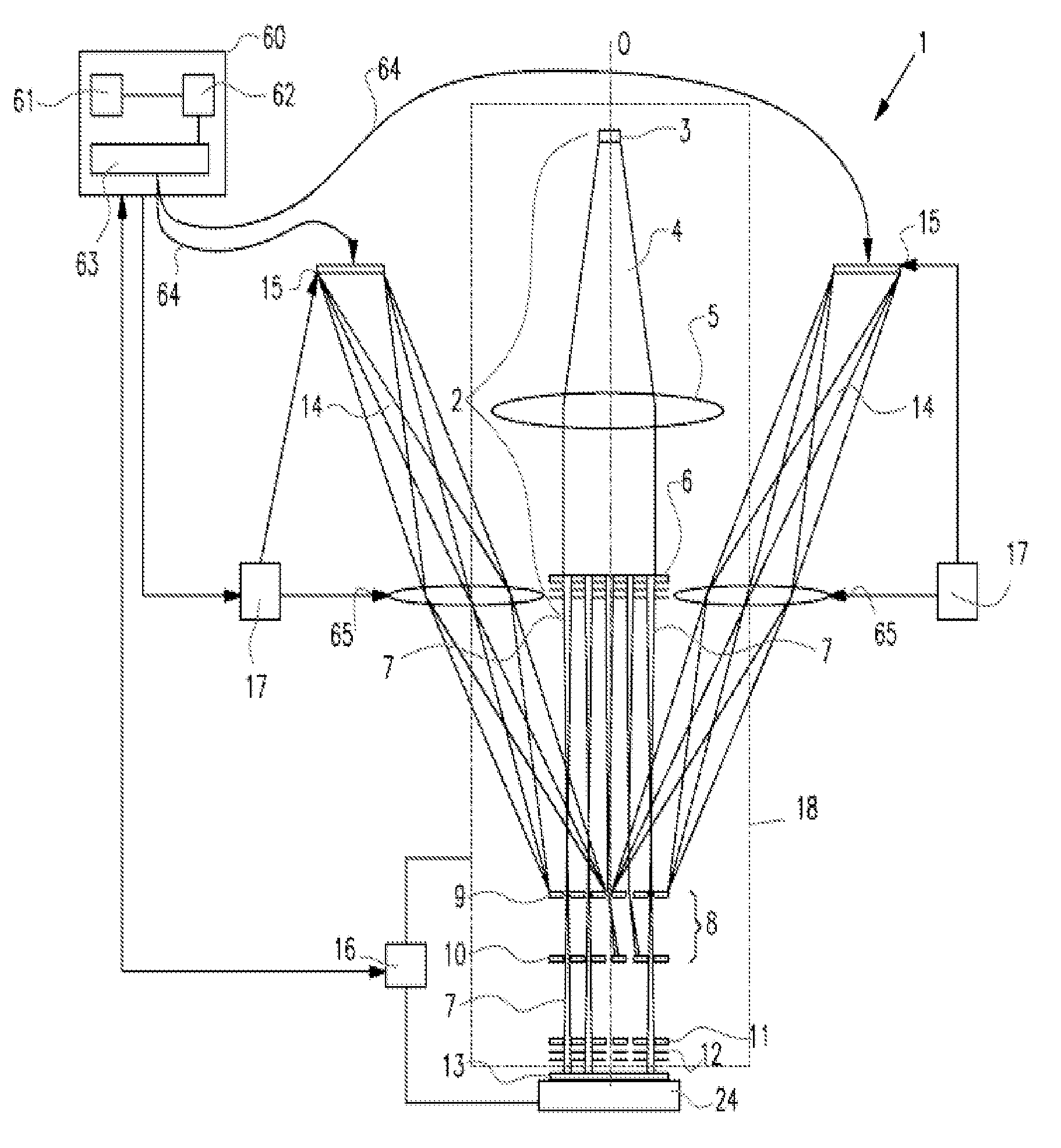 Charged particle optical system comprising an electrostatic deflector