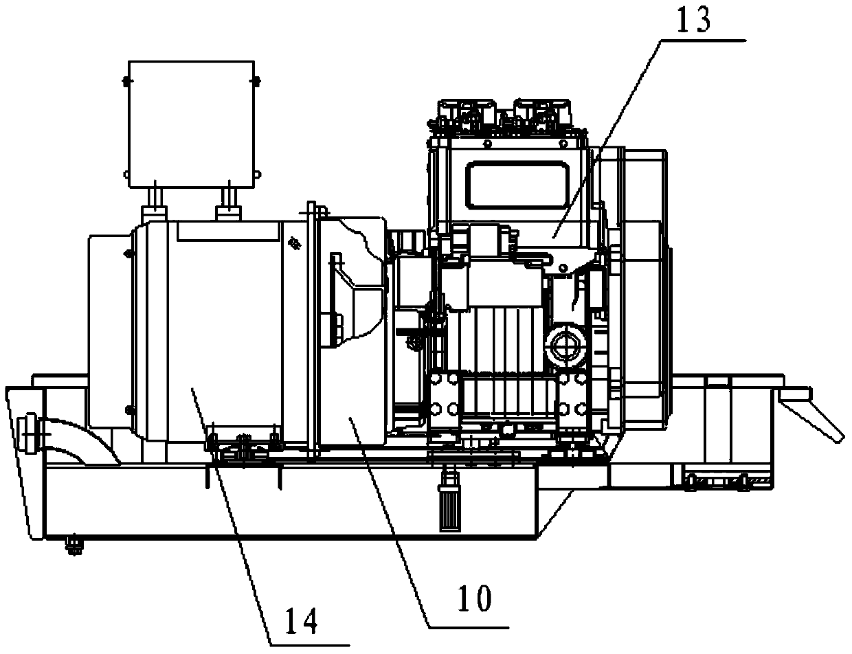 Movable type low-noise diesel generating set device