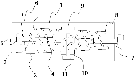 Two-stage sludge dewatering machine