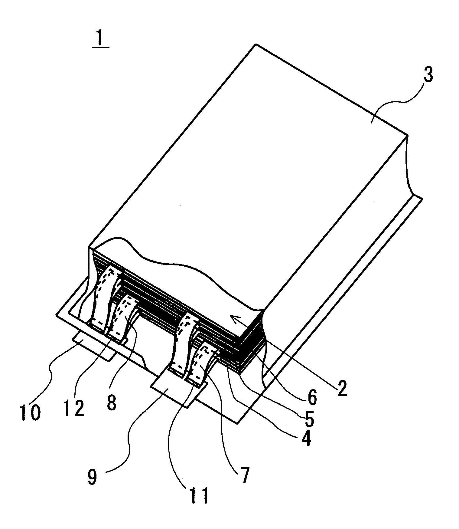 Method for production of stacked battery