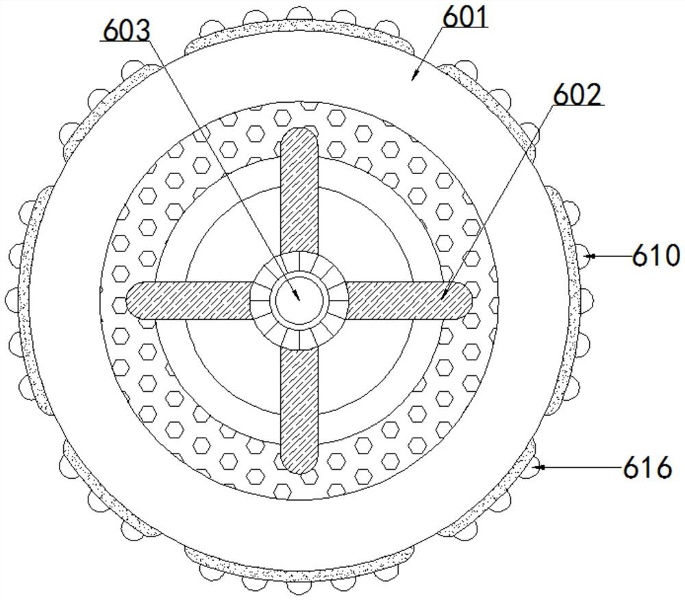 Cloth pressing device on cloth paving machine for clothing processing