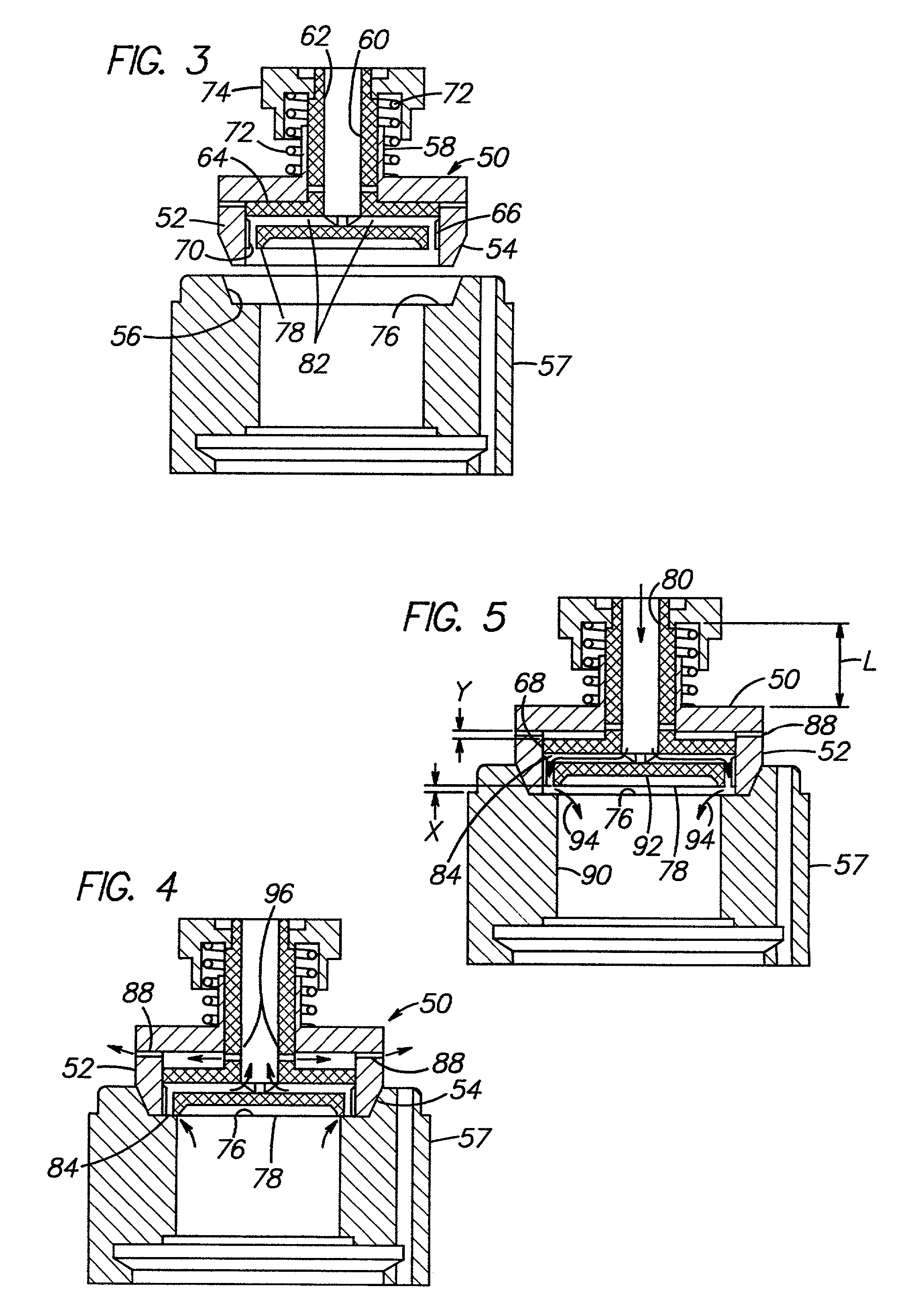 Baffle mechanism for I.S. machine