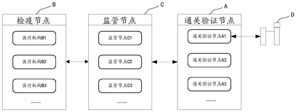 Quarantine customs clearance method and system based on alliance chain