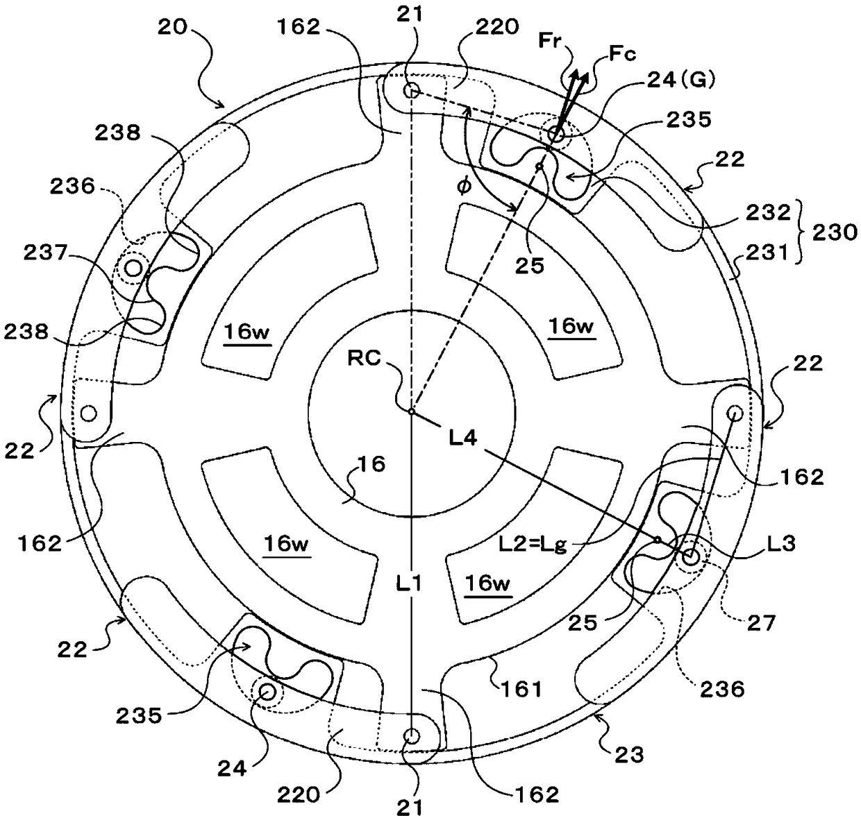 Vibration damping device and design method therefor