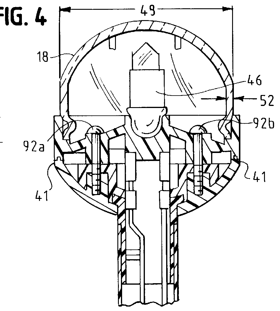 Articulated light head for navigational lights