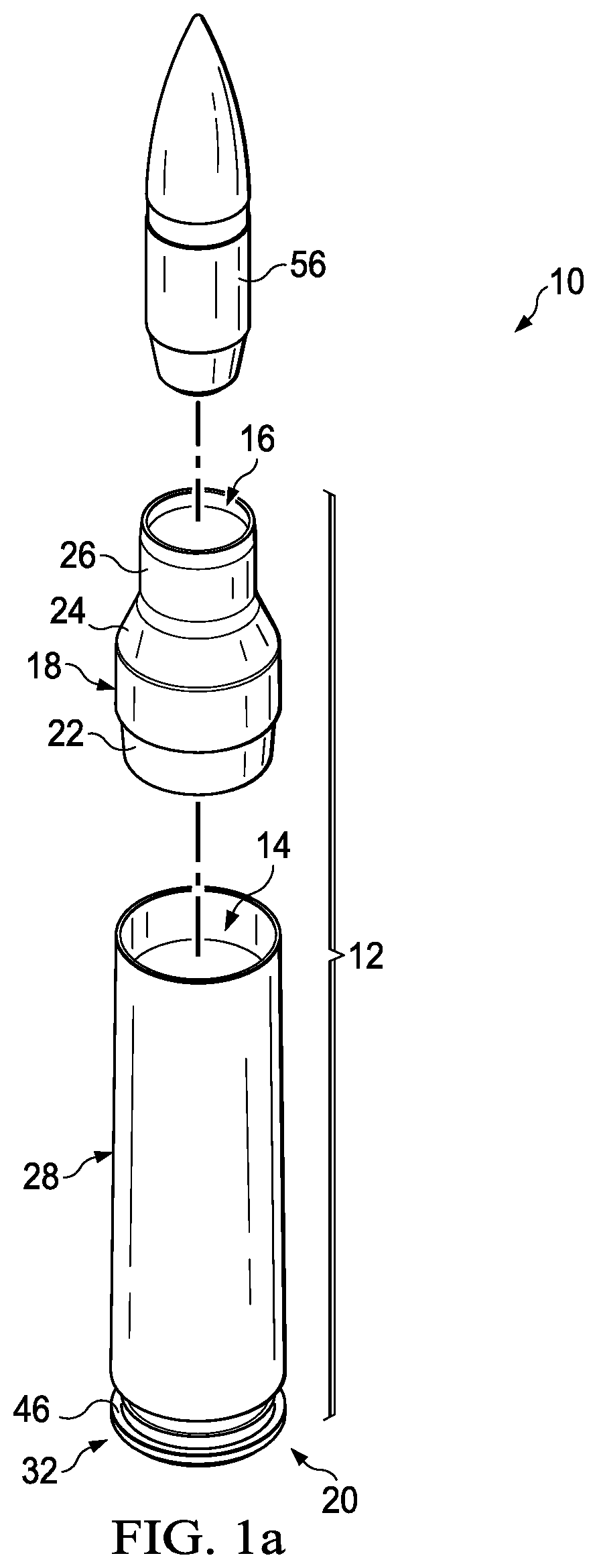 Polymer ammunition having a projectile made by metal injection molding