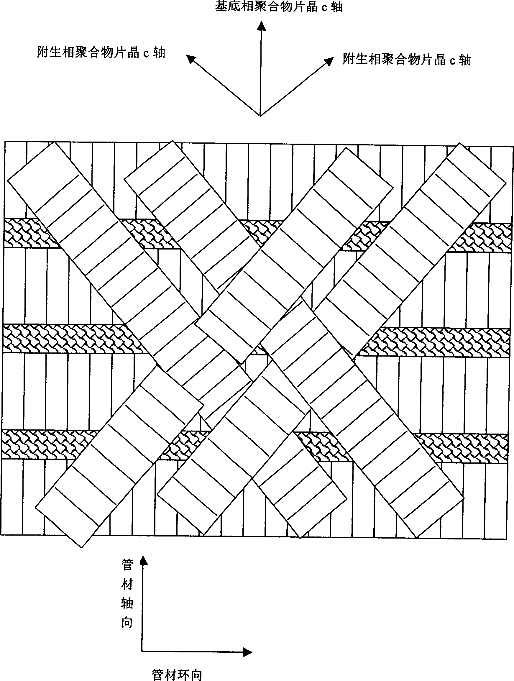 Multiplayer composite tube made from polymer possessing texture in nano layer and making method