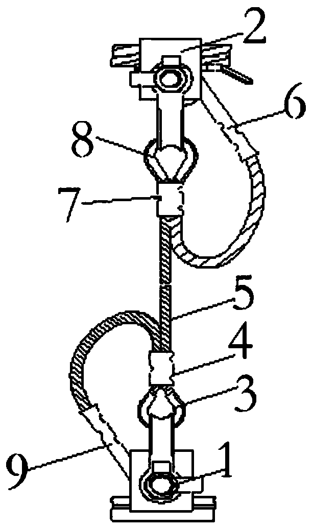 Damping type current-carrying overall dropper