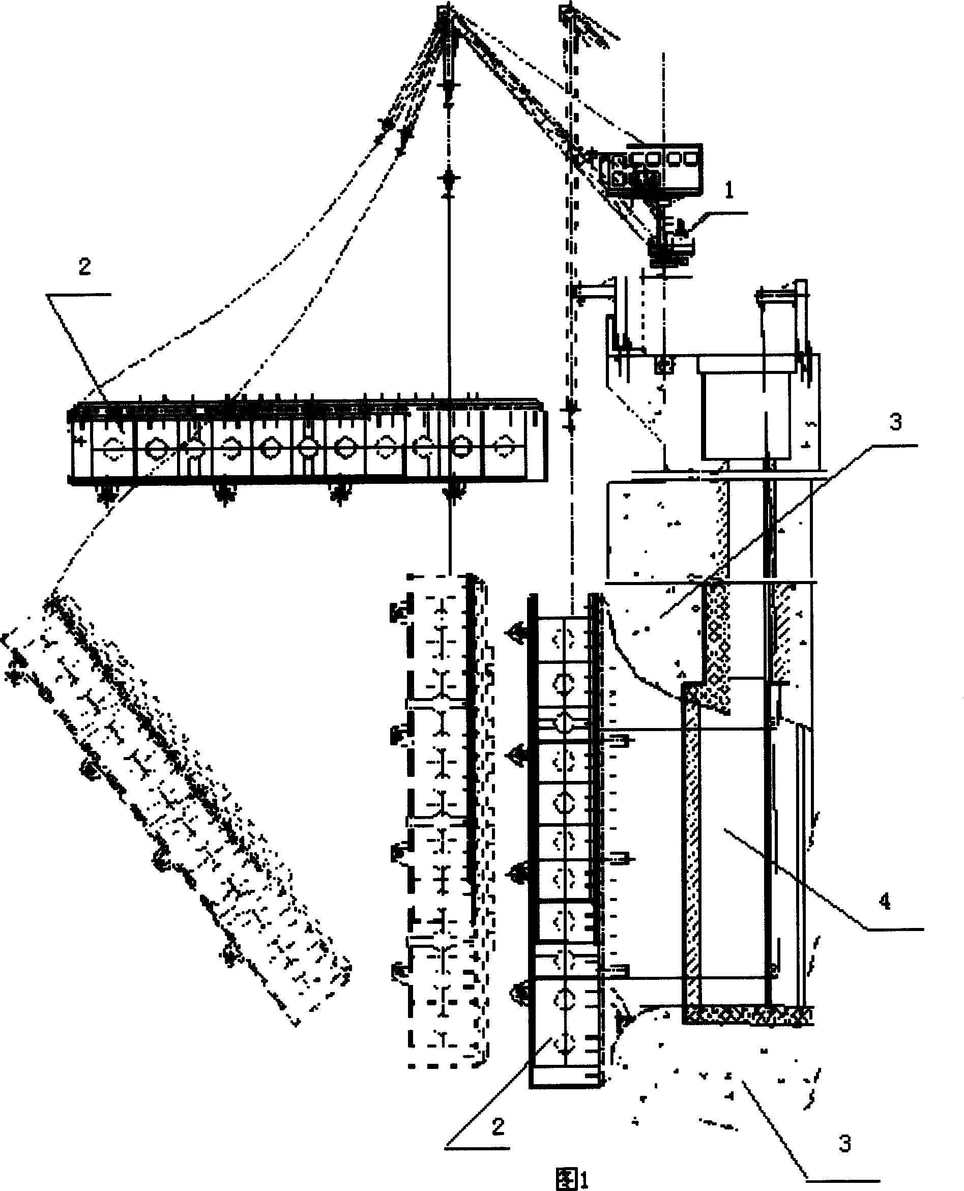 Reparation method for water channel and dockage channel of water power station