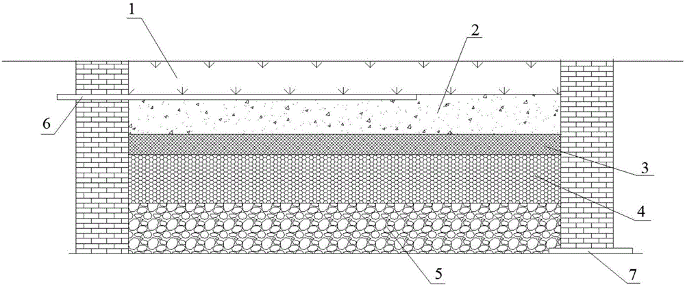 Water-supplementing filtering type constructed wetland system and treatment method thereof