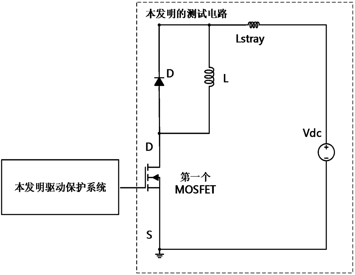 Overcurrent and overvoltage and undervoltage drive protection system based on sic MOSFET