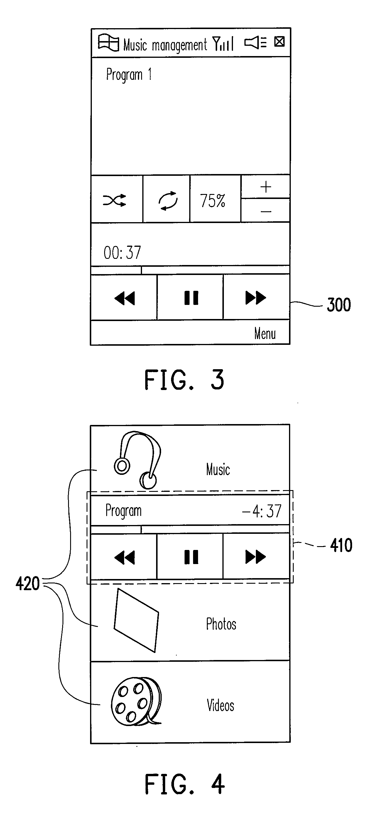 Graphical menu interface, implementing method thereof, and operating method thereof