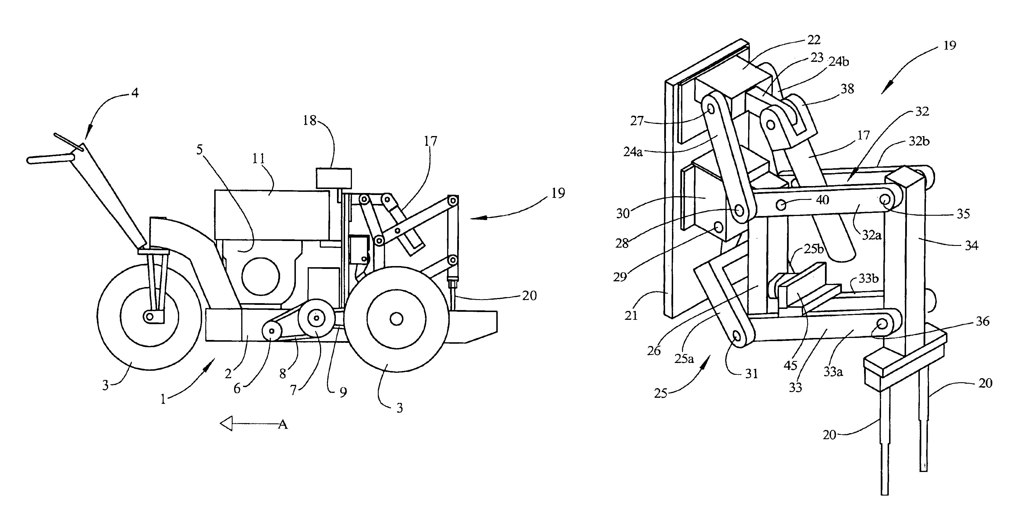 Cultivator for aerating a ground surface