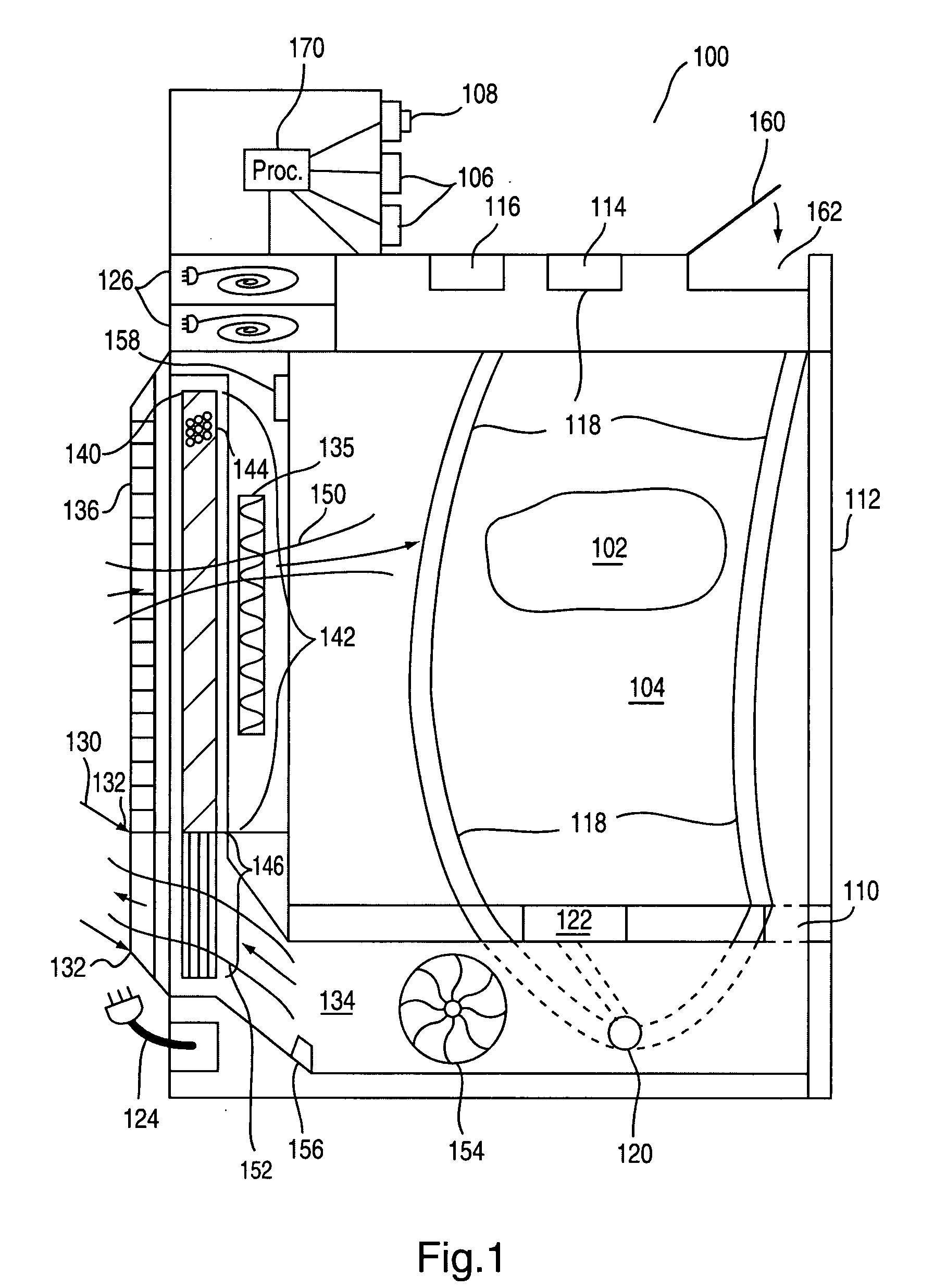 Dryer and drying apparatus with enhanced moisture removal