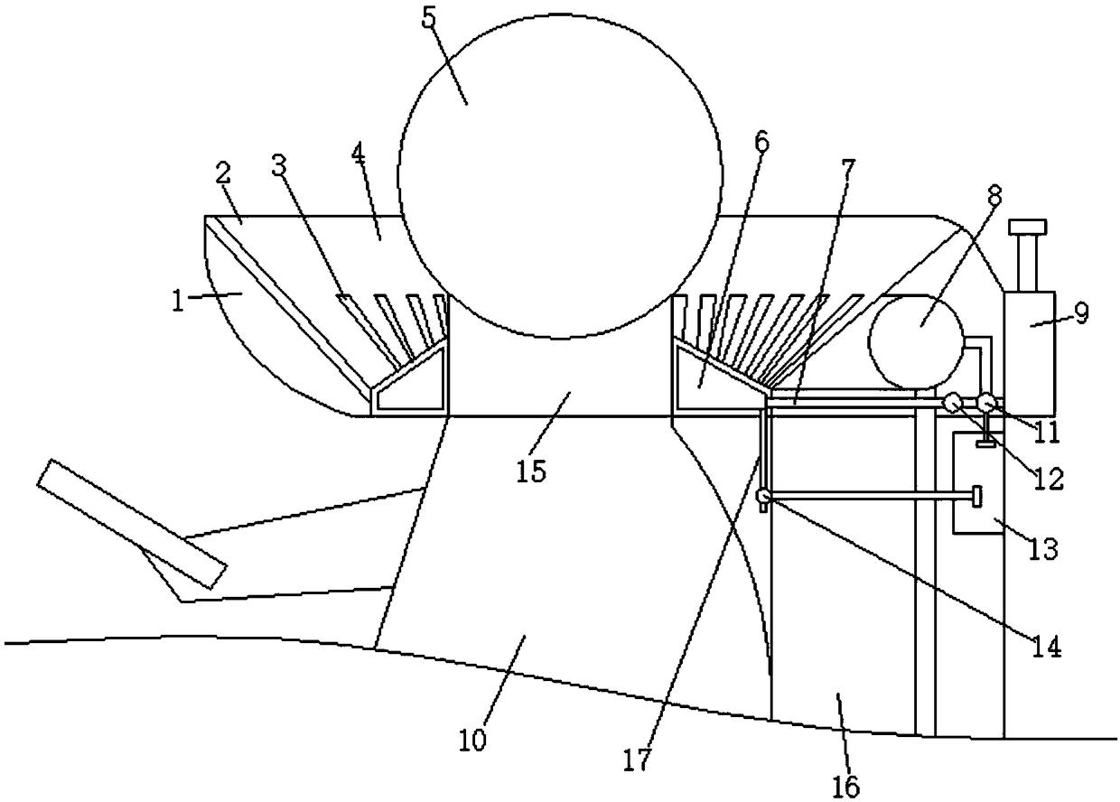 Hair recovery device for hairdressing